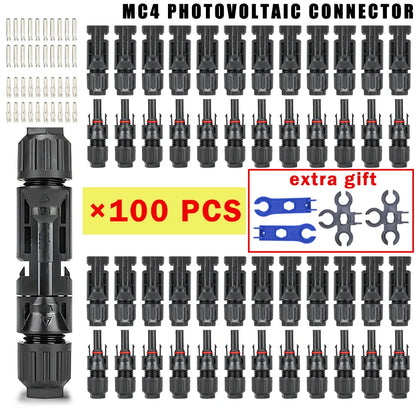 400/200/100/40/20/10 Pcs Photovoltaic Solar Connector 1000V30A Wholesale Panel Connectors Kit for PV/MC Cable 2.5/4/6mm².