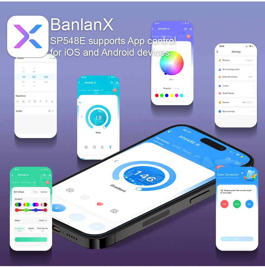 3mm 5mm 5V WS2812B Addressable COB LED Strip Individually IC RGB Flexible LED Strip High Density Dream Color LED Tape.