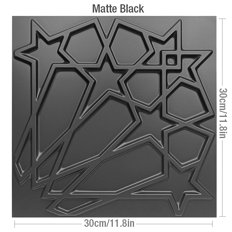 10pcs 30cm Arab islamic muslim star moon decor Relief Art 3D Wall Panel non-adhesive 3D wall sticker Living Room Home Decor wall