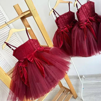 Mädchen Sling Prinzessin Kleid Kinder Kleid Neue Geburtstag Party Outfit Formelle Veranstaltung Passende Leistung Tragen Kleider.