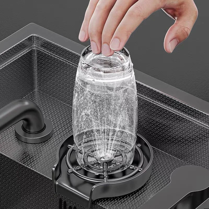 Stainless Steel Small Hidden Kitchen Sink Household Bar Wash Vegetable Basin Mini Single Slot With Cover Plate Cup Washer