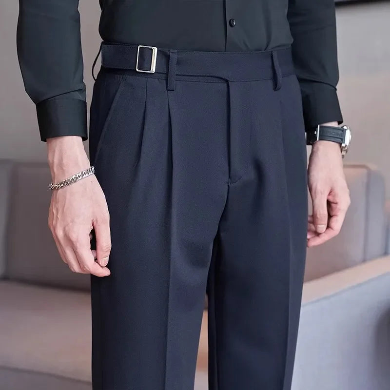 Navy Men's Suit Pants, White Black Trousers, Gray Khaki Pantalones Hombre Fashion Slim Male Pant, 28 29 30 31 32 33 34 36