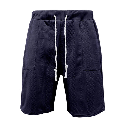 2024 Summer New Men's High Street Casual Loose Jacquard Sportswear V-Neck Short Sleeve Shorts Men's Fashion Suit.