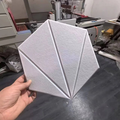 36/24/12pcs Hexagonal Self-adhesive Acoustic Panels Sound Proof Foam Panels Y-Lined Design To Absorb Noise Eliminate Echoes