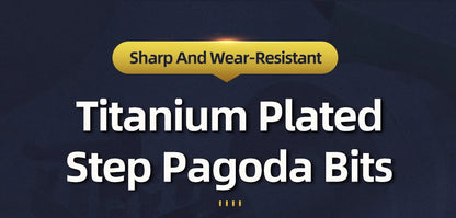 3-12 4-12 4-20 4-32mm HSS Titan Stufenbohrer Konischer Bühnenbohrer für Metall Holz Hochgeschwindigkeits-Stufenbohrer-Set Elektrowerkzeuge