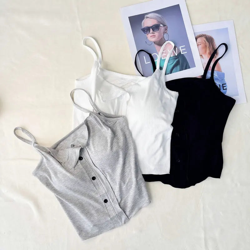 Conjuntos De Pijama Neue Sexy Baumwolle Sling Top Shorts Set Bh Pad Sommer Nachtwäsche Pyjamas Für Frauen Hause Tragen Nachtwäsche Anzug.