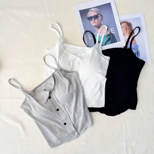 Conjuntos De Pijama Neue Sexy Baumwolle Sling Top Shorts Set Bh Pad Sommer Nachtwäsche Pyjamas Für Frauen Hause Tragen Nachtwäsche Anzug.