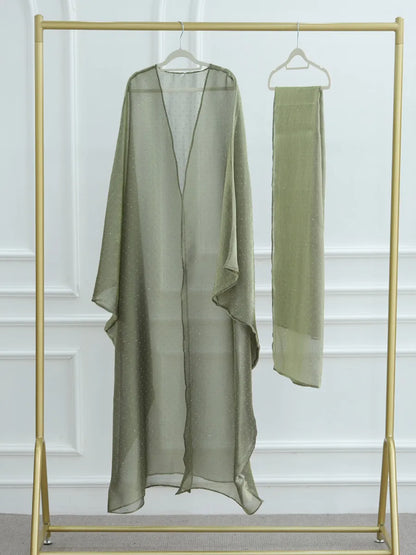 Women Arabic Eid Muslim Dubai Abaya Luxury hot diamonds Hijab Dress Kimono Cardigan Kaftan Robe Femme Islam Clothing Kebaya