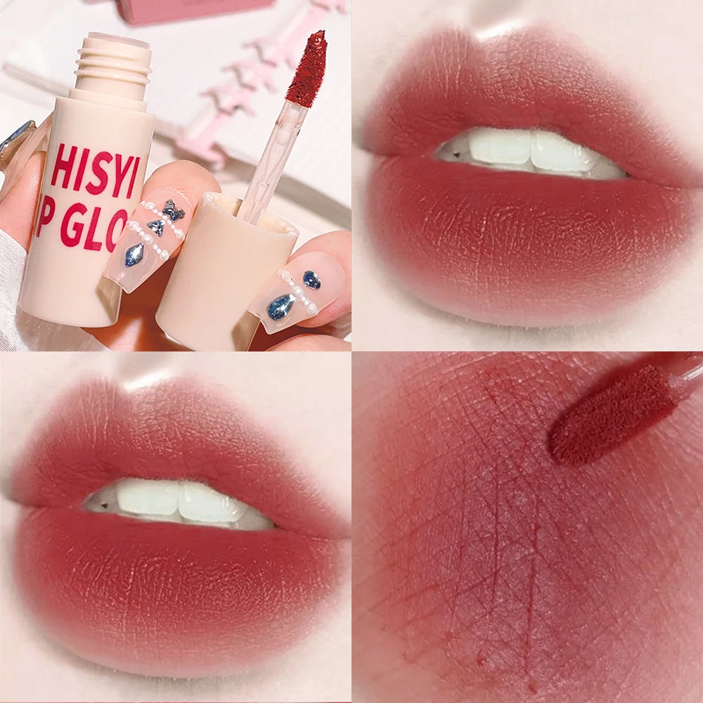 6 Colors Matte Velvet Lip Glaze, Natural Long-Lasting Highly Pigmented Lipstick, Portable Matte Finish Universal Lip Glaze Makeu.