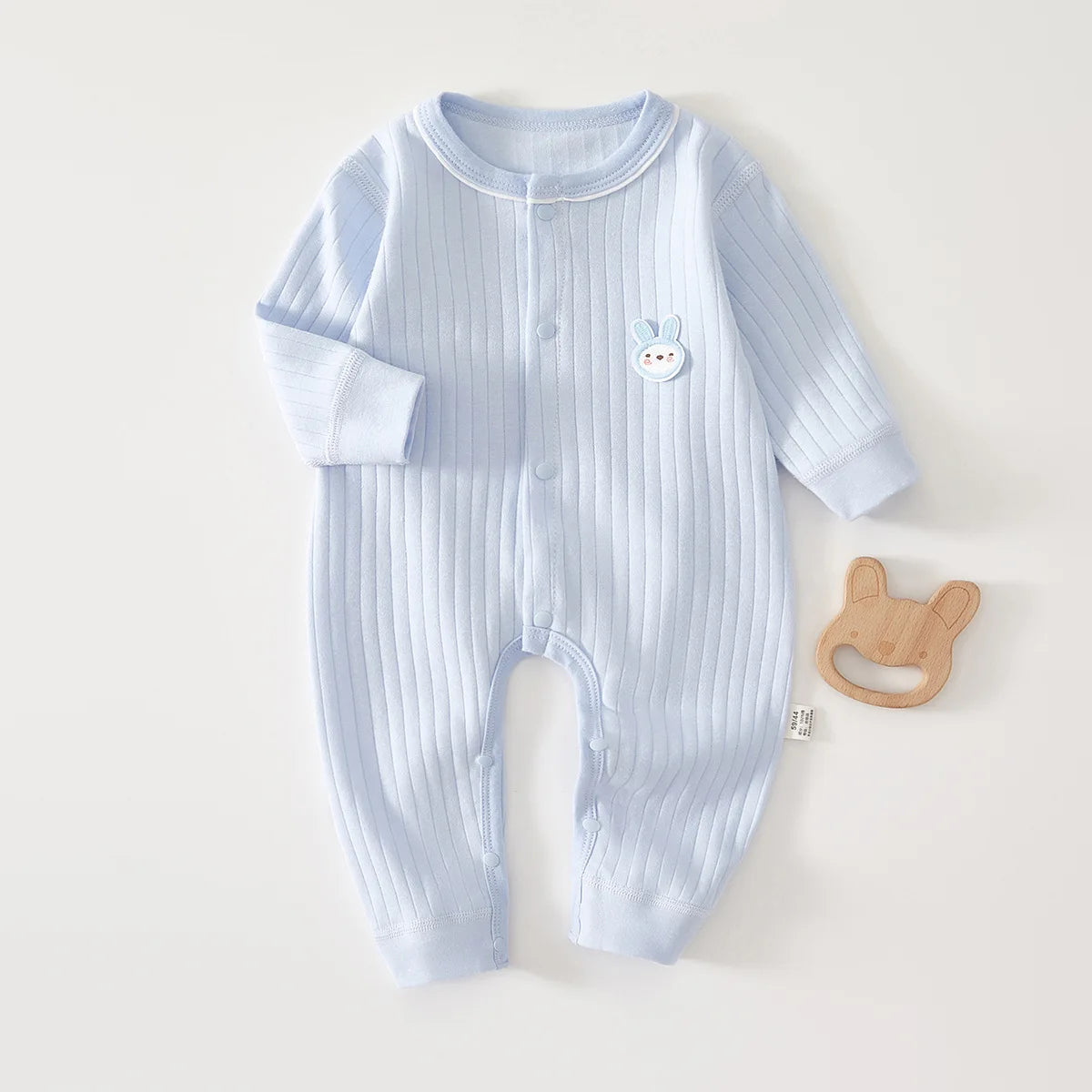 AYNIGIELL Frühling und Herbst 0-12 Monate Baby-Strampler Hochwertiger Neugeborenen-Overall aus 100 % Baumwolle für Neugeborene, Jungen und Mädchen