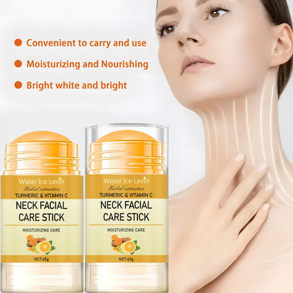 Turmeric&Vitamin C Neck Facia  Care Wrinkle Lines Lifting Whitening Tighten Double Chin Anti-age Rejuvenation Skin Care Product.