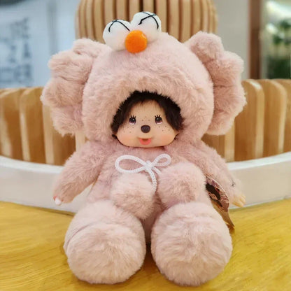 2023 New 20cm Kawaii Cartoon Animation Doll MONCHICHI Children's Birthday Gift Christmas Gift Wedding Supplies Doll