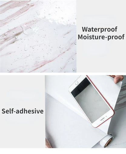 80CM Kitchen Oil-proof Sticker High Temperature Resistance Waterproof Self-adhesive Wall Stickers Wall Decor Kitchen Wallpaper