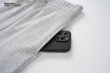 TACVASEN Fleece Hose mit weitem Bein Damenmode hoch taillierte Jogging hose Lounge hose weiche warme Winter Baggy Hose Streetwear