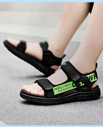Kids' Summer Breathable Sport Sandals for Boys Casual Beach Shoe Comfortable Soft Sole Children's Fashion Non-slip Sandalias