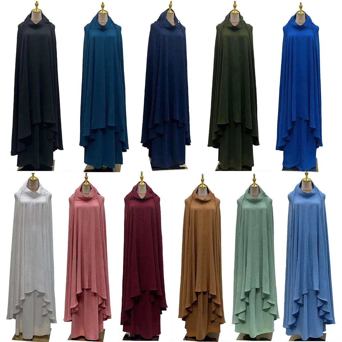Ramadan Khimar Abaya Saudi Arabia Turkey Islam Muslim Hijab Dress Robe Femme Musulmane Prayer Clothes Abayas For Women Kebaya.