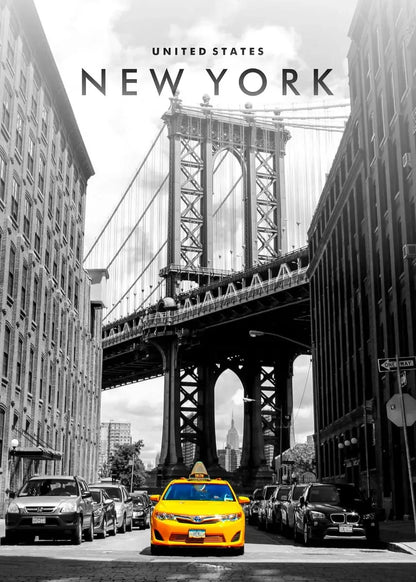 New York City Landscape Poster Travel Canvas Painting Modern Wall Art Modular Print Pictures Aisle Home Living Room Decoration