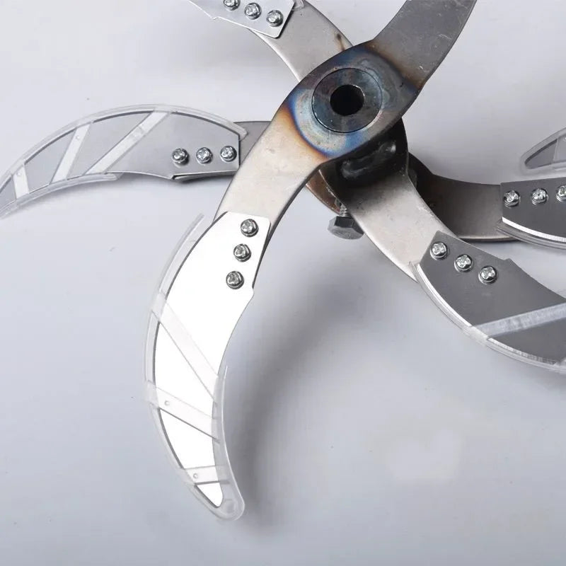 Agricultural Fruit And Vegetable Crusher 4/6 Blade Breeding Cutter Electric Drill Chopper Blade Fits Goose Chicken Feed Grass.