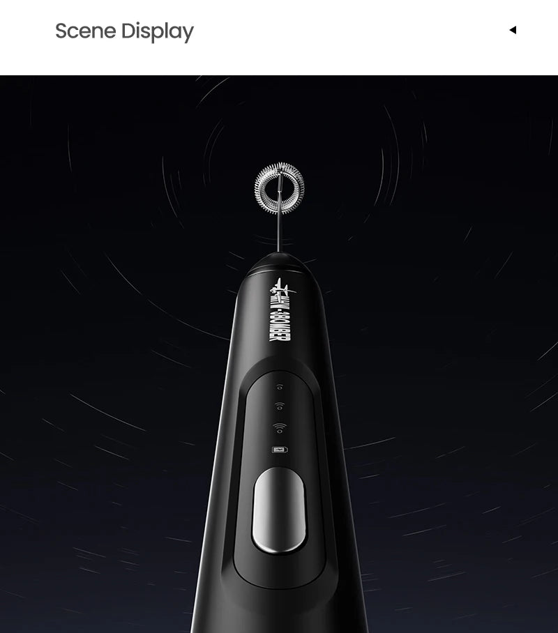 MHW-3BOMEBR Rechargeable Milk Frother Handheld Electric Foam Maker Stainless Steel Whisk Drink Mixer Foamer for Latte/Cappuccino