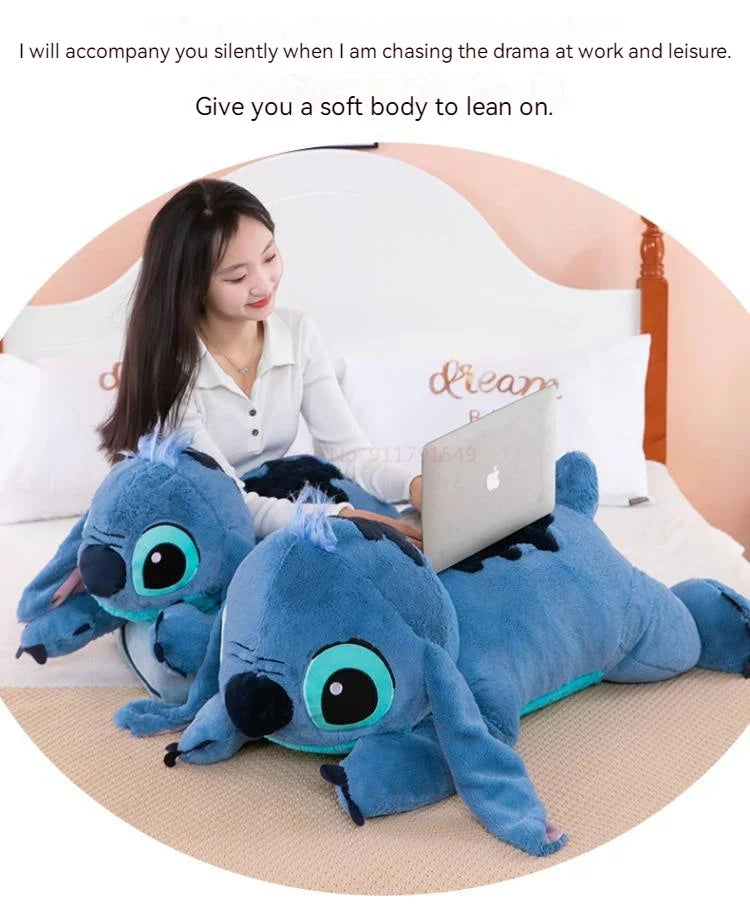 45-80cm Lilo & Stitch Disney Plush Doll Big Stuffed Animals Toys Pillow for Sleep Children Birthday Gift Valentine's Day Present