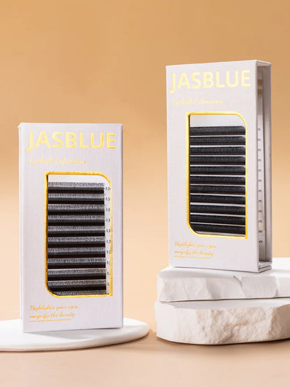 JASBLUE 2D Y Shape Eyelash Extensions Single Tip Y Premade Fans Y Lashes extensions Light Y Shape Eyelashes Lines.