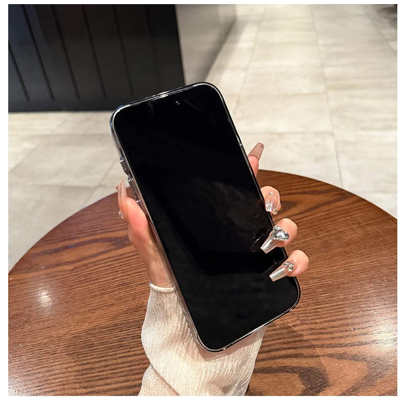 17 Pro Max Luxury Transparent Corrugated Pattern Ultra Thin Case For iPhone 17 Air 16 15 14 Pro Max Plus Shockproof Soft Cover.