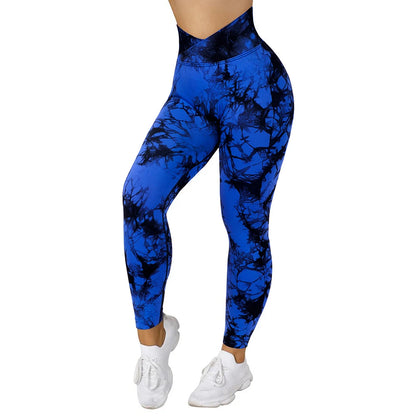 Tie Dye Fitness Legging Frau Push-Up Workout Sport Leggings Frauen Scrunch Butt Weibliche Outfit Gym Nahtlose Legging Hosen.