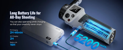 ZHIYUN Official CINEPEER WEEBILL 3E Handheld Camera Gimbal Stabilizer 3-Axis Cameras Gimbals for DSLR Mirrorless Cameras.