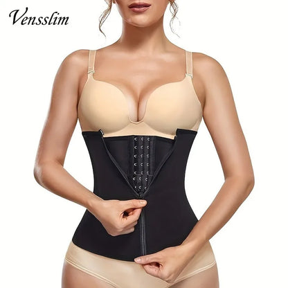 Vensslim Waist Trainer Tummy Control Wrap Women Zipper Slimming Girdle Body Shaper Belt Hpt Thermo Neoprene Sauna Sweat Cincher.