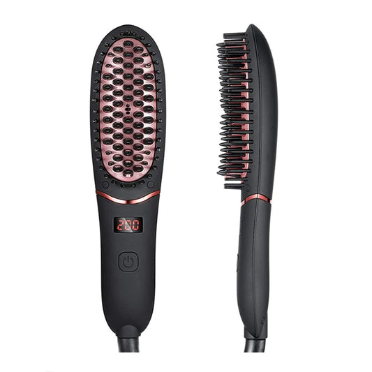 Hot Comb Beard Straightener Brush PTC Multifunctional Household Quick Beard Styler Hair Straightening.