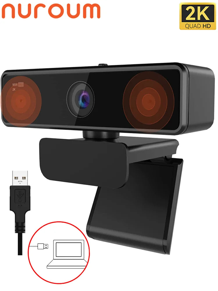 Nuroum V11 High Quality 1080p 60fps Full Hd Plug And Play Computer Usb Web Camera Mini Webcam 2K For Pc Laptop With Microphone