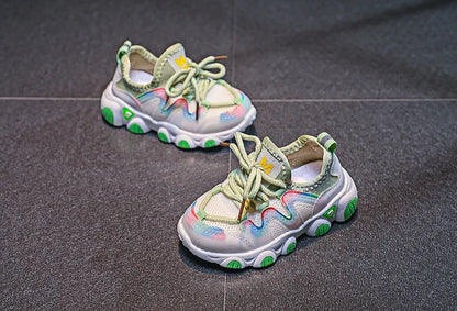 Children's Sports Shoes for Toddlers Boys Girls Little Kids Running Sneakers Air Mesh Breathable Soft Fashion Classic Casual New