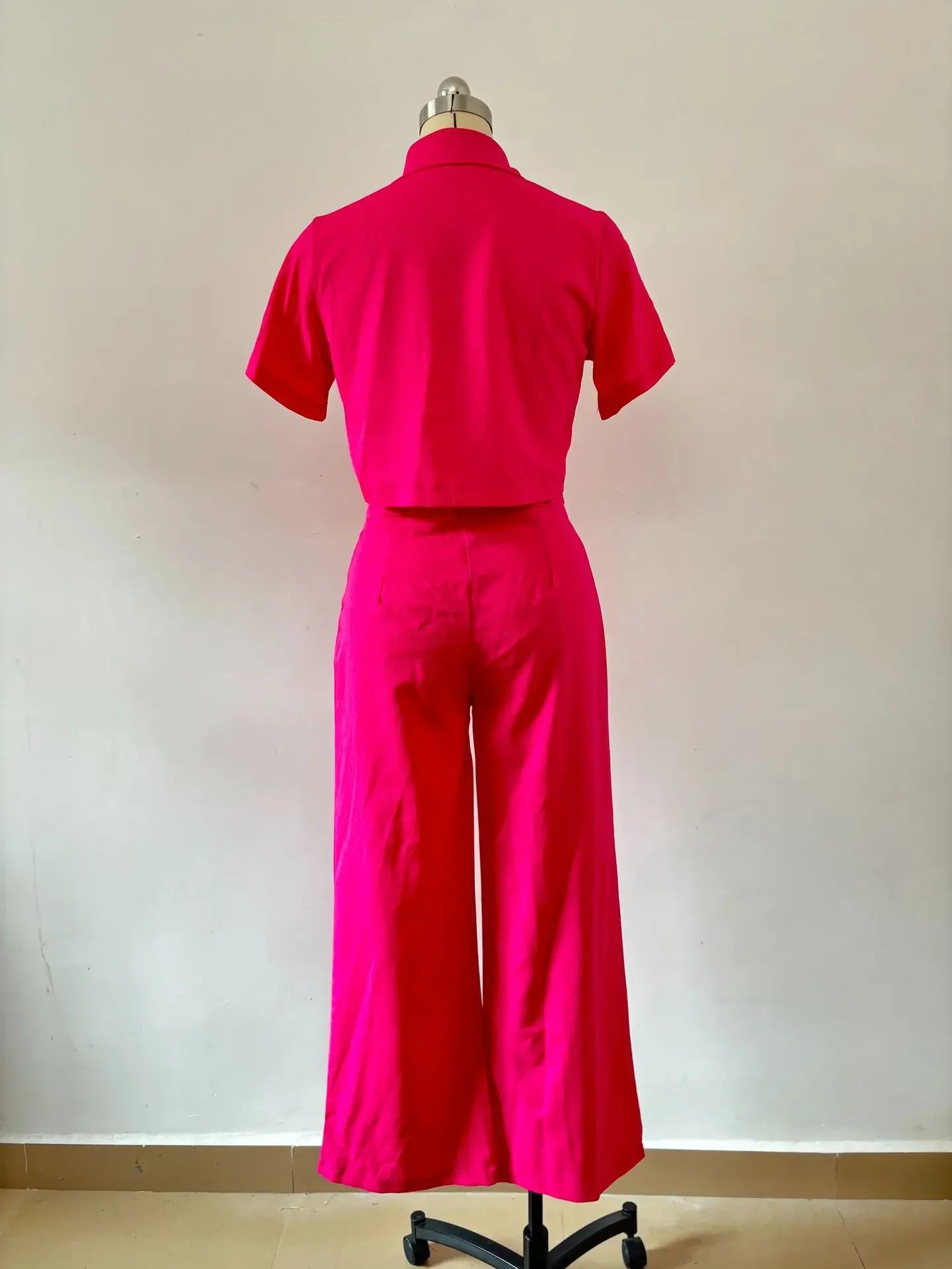 Y2k Crop Tank Top & Wide Leg Pants Set Vest Green 2024 Matching Sets Summer Vintage Boho High Waist Loose Work Suit Streetwear.