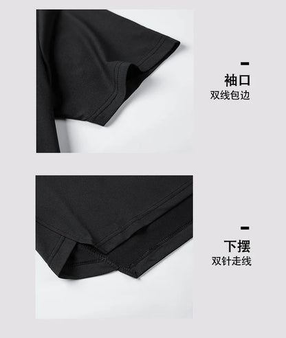 2025 Men's Summer Hoodies T-shirts Short Sleeve Solid Color Loose Hooded Drawstring Pullover Tops Basic Tees for Daily Wear Male