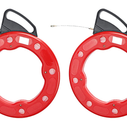 3mm/4mm 15/20/25/30M Cable Puller Fish Tape Conduit Ducting Threader Pulling Lead Wire for Electrician Wiring Installation.