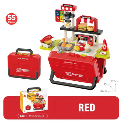 Kitchen Food Role Play Pretend Play Children Toy Ice Cream Candy Sweet Dessert Accessories Toys for Kid Christmas Birthday Gifts