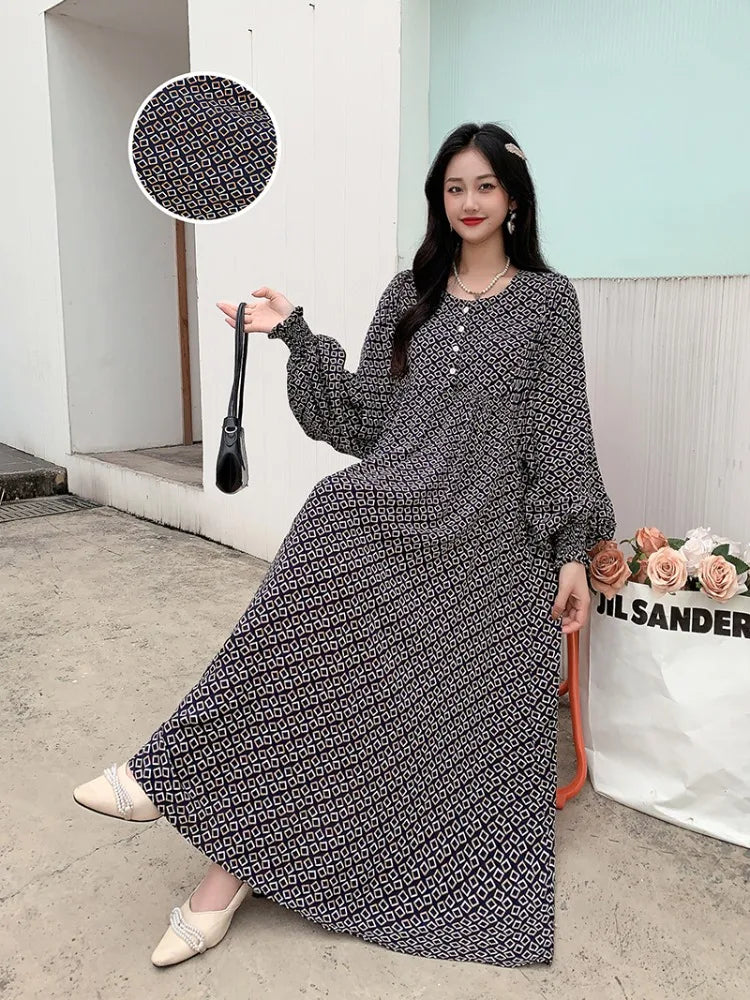 Kleid Frauen Kleidung plus Größe Frühling Sommer böhmischen Strand koreanischen Stil Blumen Vintage Vestidos Robe lose Kleider übergroß