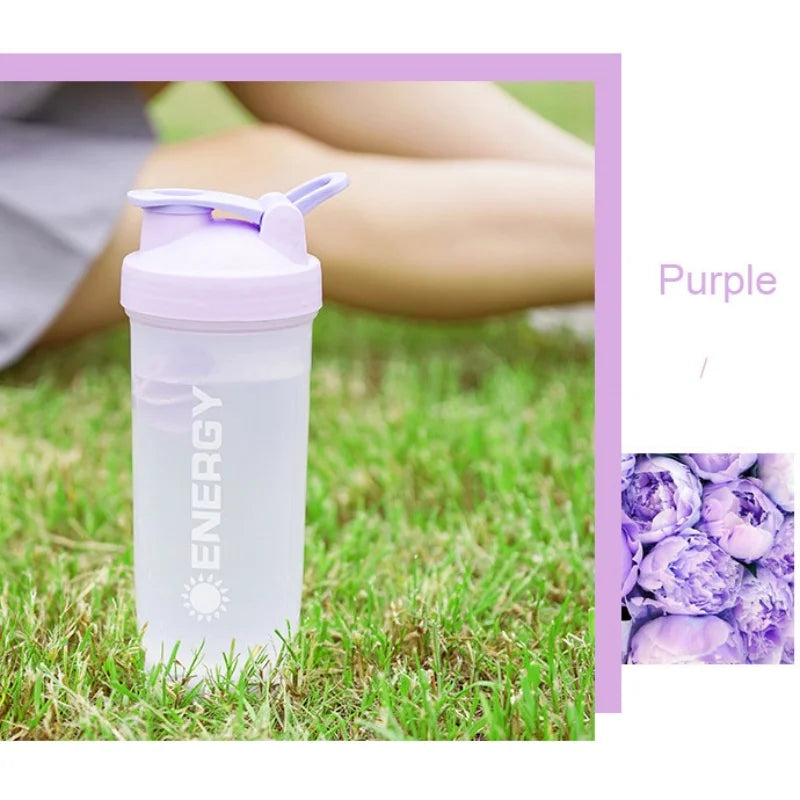Summer Large-capacity Shaker Cup Outdoor Fitness Milkshake Cup Student Sports Portable Stirring Ball Shock-resistant with Scale.