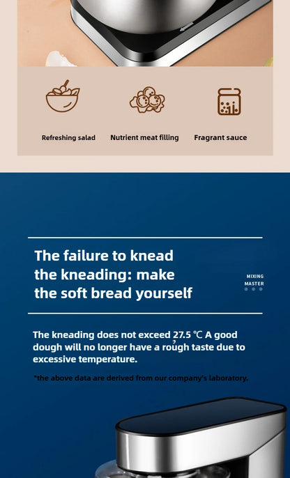 220V Household Electric Dough Mixer Automatic Home Mixer Egg Beater, Kneading Machine, Blender Kitchen Stand Mixer.