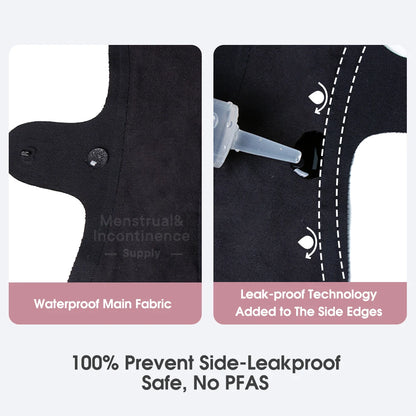 Eco-cotton Reusable Panty Liner Washable Soft Women's Menstrual Pad Sanitary High Absorbency Period Cloth Pads Breathable.