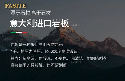 Leichter, luxuriöser Badezimmerschrank aus Steinplatten, integriertes Waschbecken, kombiniertes Waschbecken, WC-Waschbecken, nordischer einfacher Spiegelschrank