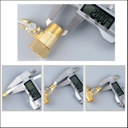 1/2'' To 1/4'' Brass Ball Valve RO Water Purifier Adapter Garden Water Ball Valve Tap Connector Hardware Accessories