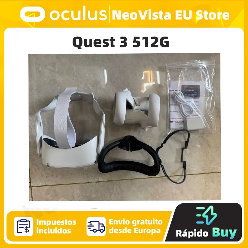 Oculus Quest 3 512G/ 128GVR All-IN-ONE Headset With Integrated Head VR headset Motion Sensing Game Console Smart Glasses Quest 3.
