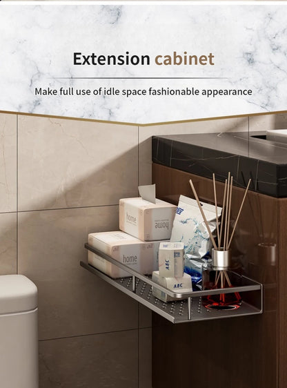 60 cm Breite, verbessertes WC-Aufbewahrungsregal/Badezimmer-Shampoo-Regale, Kleiderbügel, Duschregal, Kleiderbügel, Eckregal