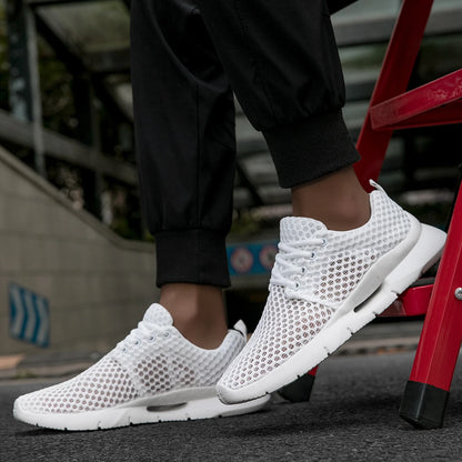 New Summer Summer Sneakers Men White Shoes Outdoor Comfort Walking Shoes Breathable Mesh Tennis Men Casual Shoes for Man.