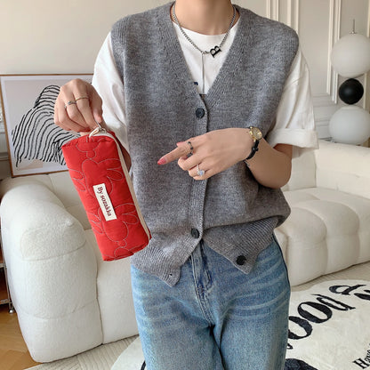 2025 Cute Rabbit Travel Cosmetic Lipstick Purse Storage Bag Kawaii Women Makeup Handbags Organizer Wallet Pouch Pencil Case Bags