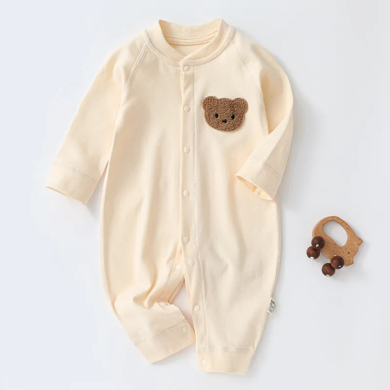 Baby Herbst Kleidung Cartoon Bär Gedruckt Strampler für Jungen Mädchen Neugeborenen Einteiliges Kleidung Baumwolle Kleinkind Body Infant Kostüm.