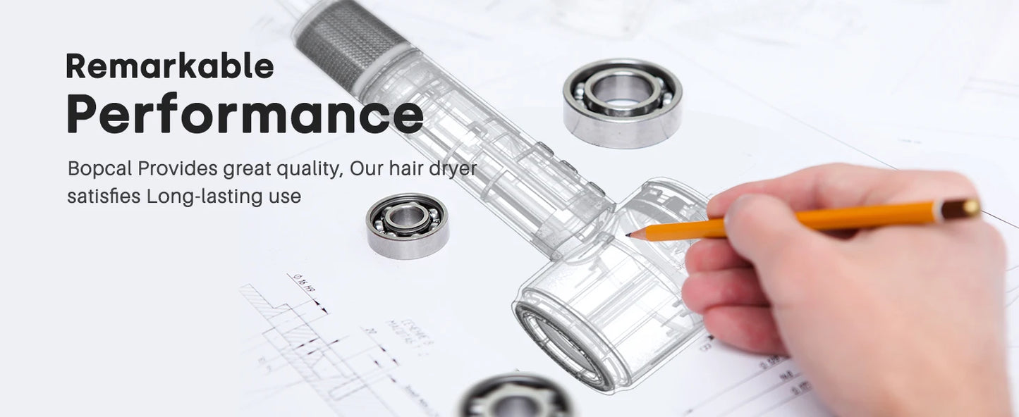 Hair Dryer High-Speed 120000 RPM 500 Million Ions Electric Low Noise, Constant Temperature And Quick Drying For Home Salons