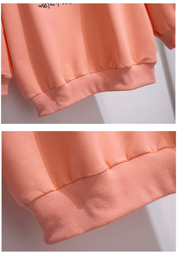 175Kg Plus Größe frauen Fehlschlag 170 Frühling Herbst Neue Lose Rundhals Cartoon Sweatshirt 6XL 7XL 8XL 9XL 10XL 11XL 6 Farben.