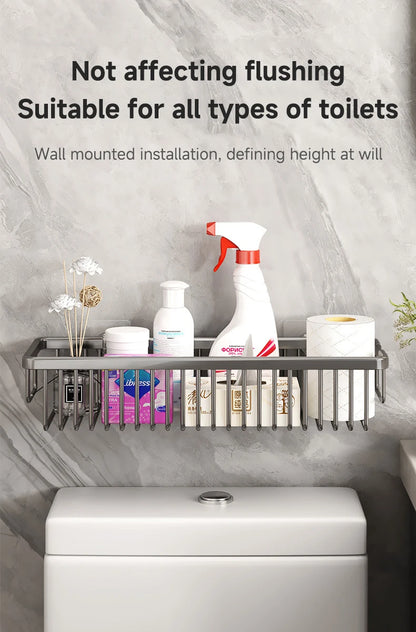 Bad Zubehör Regal Organizer Dusche Küche Lagerung Rack Wand Raum Aluminium Wc Shampoo Halter Regale 25CM